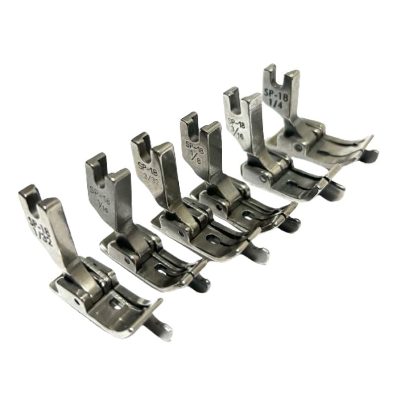 Calcador Pesponto SP-18R Metal Lado Direito Guia Movel 1/32 1/16 5/32 1/8 3/16 1/4 5/16 3/8 1/2 Reta Industrial