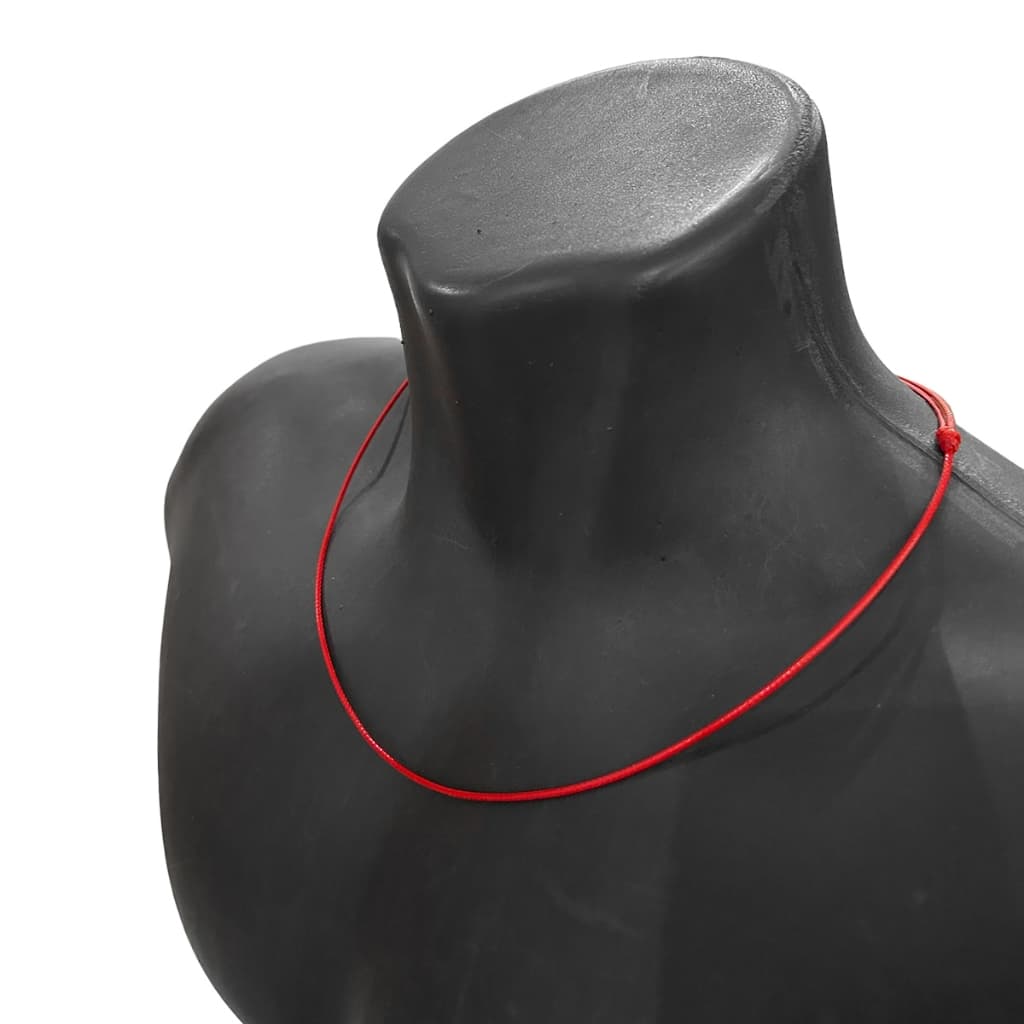 Colar Kabbalah Mal Olhado Proteção Repelente Inveja Vermelho 60cm Regulável
