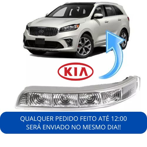 Pisca Seta Retrovisor Kia Sorento Motorista Passageiro 2011 2012 2013 2014 2015 2016