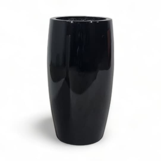 Vaso em Fibra de Vidro Vitrificado Estilo Vietnamita - 60cm - Turmalina - U