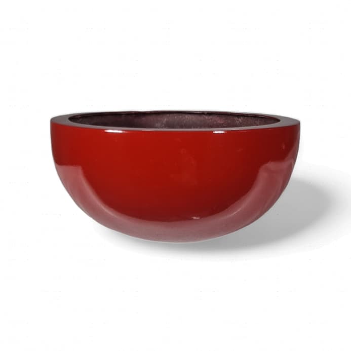 Vaso de mesa em fibra de vidro 41cm Bacia Fiorita P