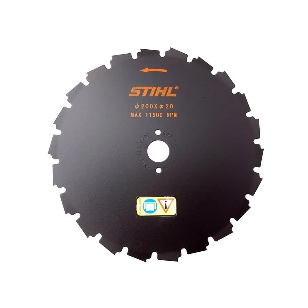 DISCO DE SERRA CIRCULAR PARA ROÇADEIRA 200MM 22 DENTES FURO 20MM 4119-713-4200 STIHL