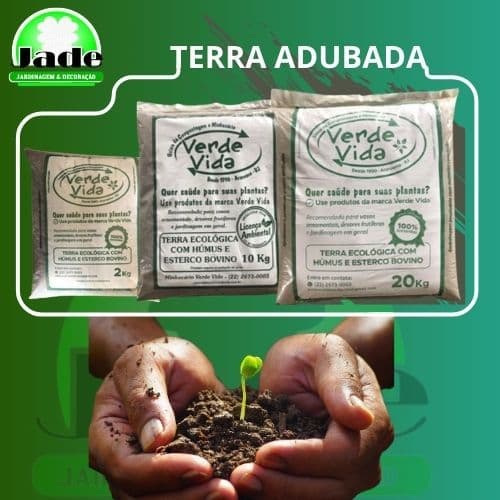 TERRA ADUBADA COM HÚMUS DE MINHOCA E ESTERCO DE BOI 100% ECOLOGICA