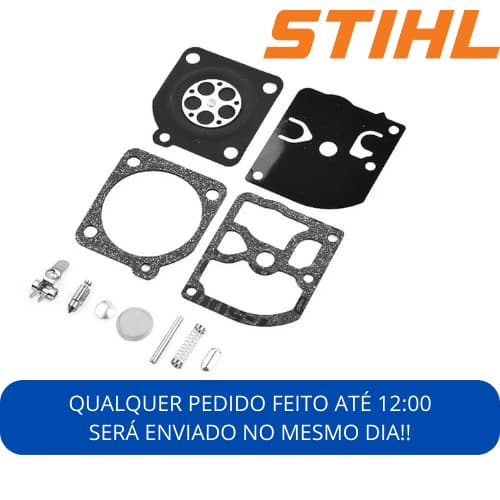 Kit Reparo do Carburador Completo p/ Motosserra Stihl Ms 170/180