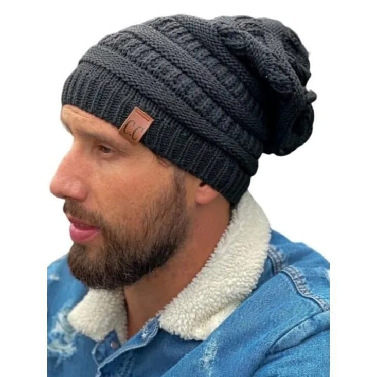 Touca Gorro de Lã Beanie caído Masculino Feminino Unissex Quentinha Outono Inverno Frio