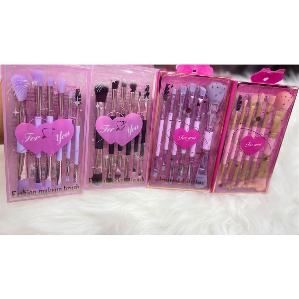 Kit 6 Pinceis Profissional Pincel Maquiagem COR Aleatória