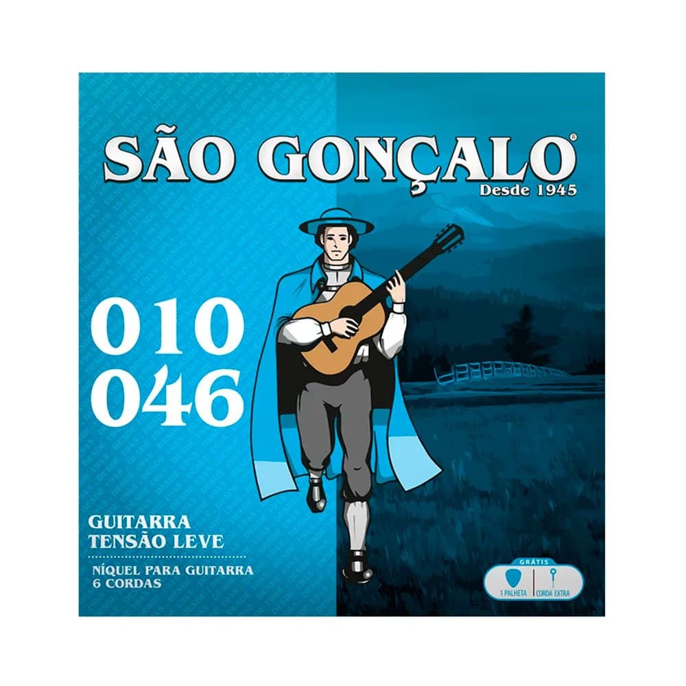 Encordoamento São Gonçalo P/ Guitarra Níquel 10/46 - EC0447