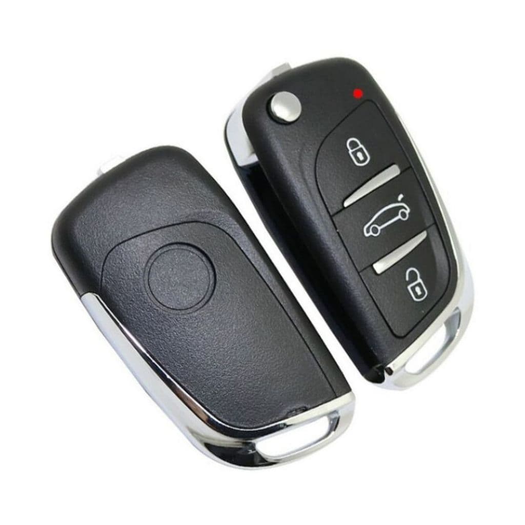 Chave Canivete Mitsubishi Pajero Tr4 Alarme Olimpus Vermelho