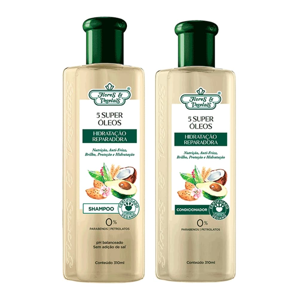 Shampo+condicionador Flores E Vegetais Hidratação Reparadora
