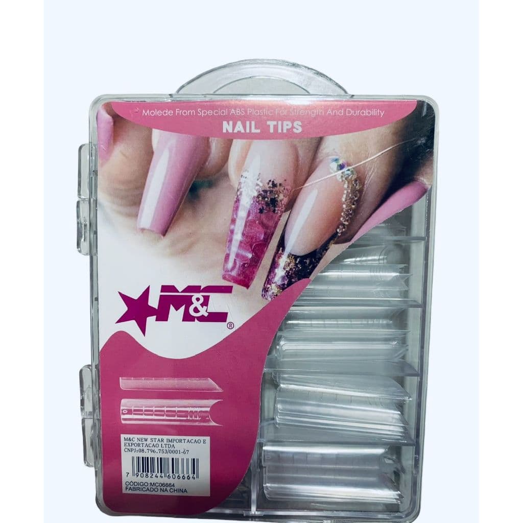 Molde F1  Russo M&C Extra Longa Com Curvatura C Unhas Manicure 100 Unidades
