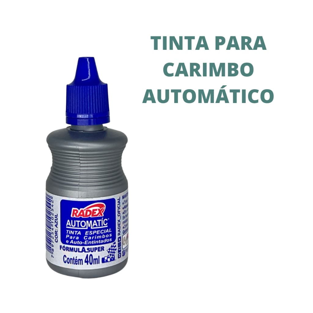 Tinta para Carimbo Automático Automatic Radex Azul