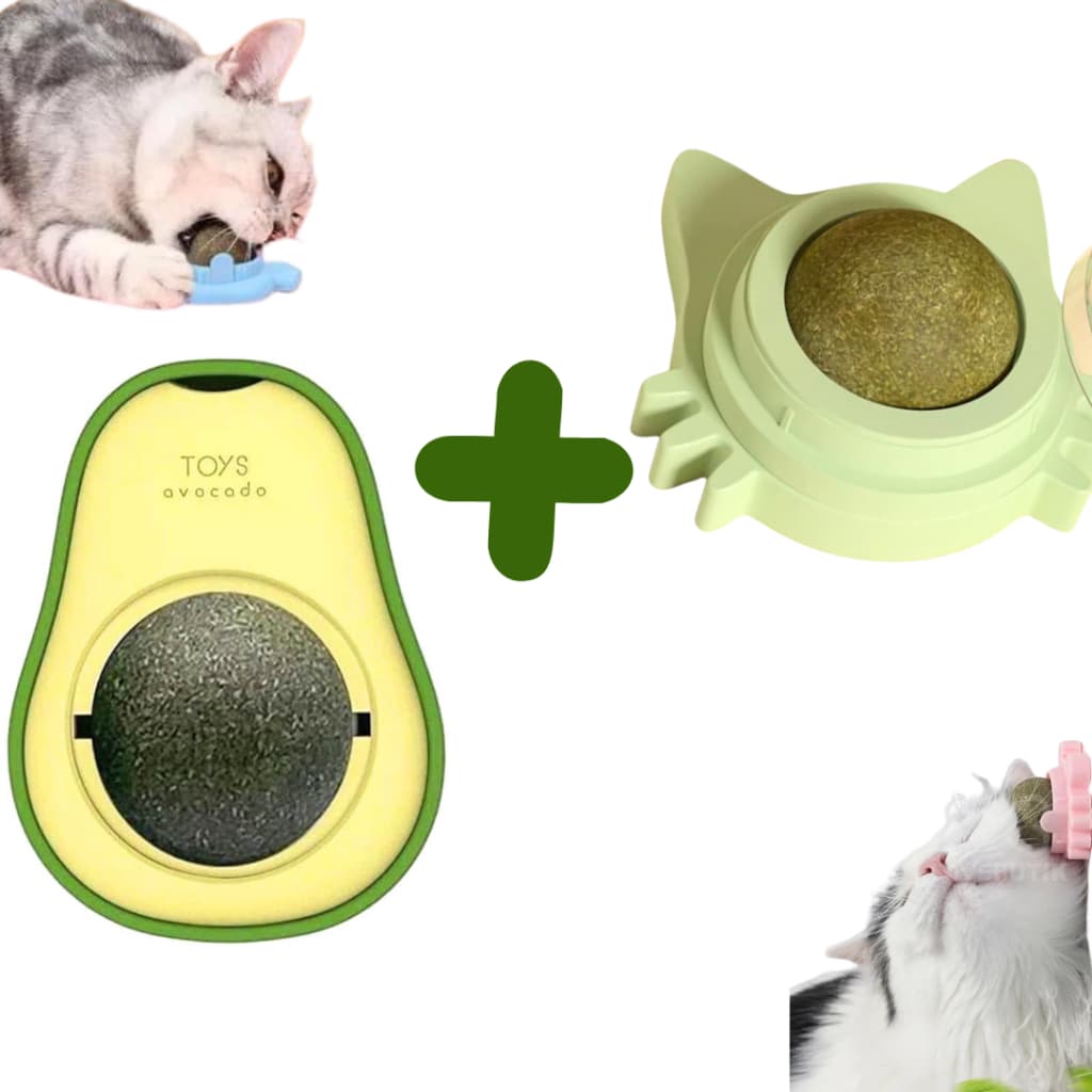 2 Abacate Brinquedo para Gatos Com Catnip Erva Gato Natura lambe lambe