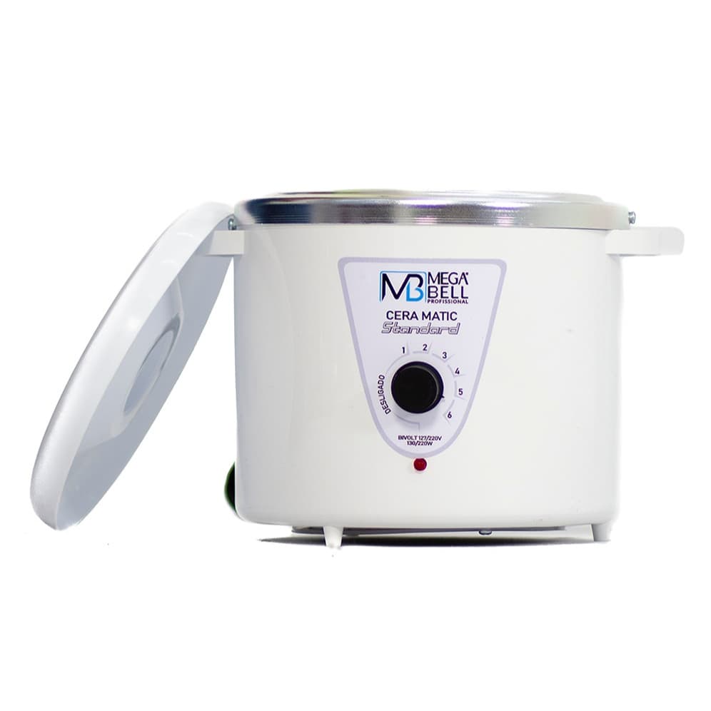 Panela Termocera Para Depilação Standard 700g Bivolt Sem Refil Toda Branca (7212 MB)
