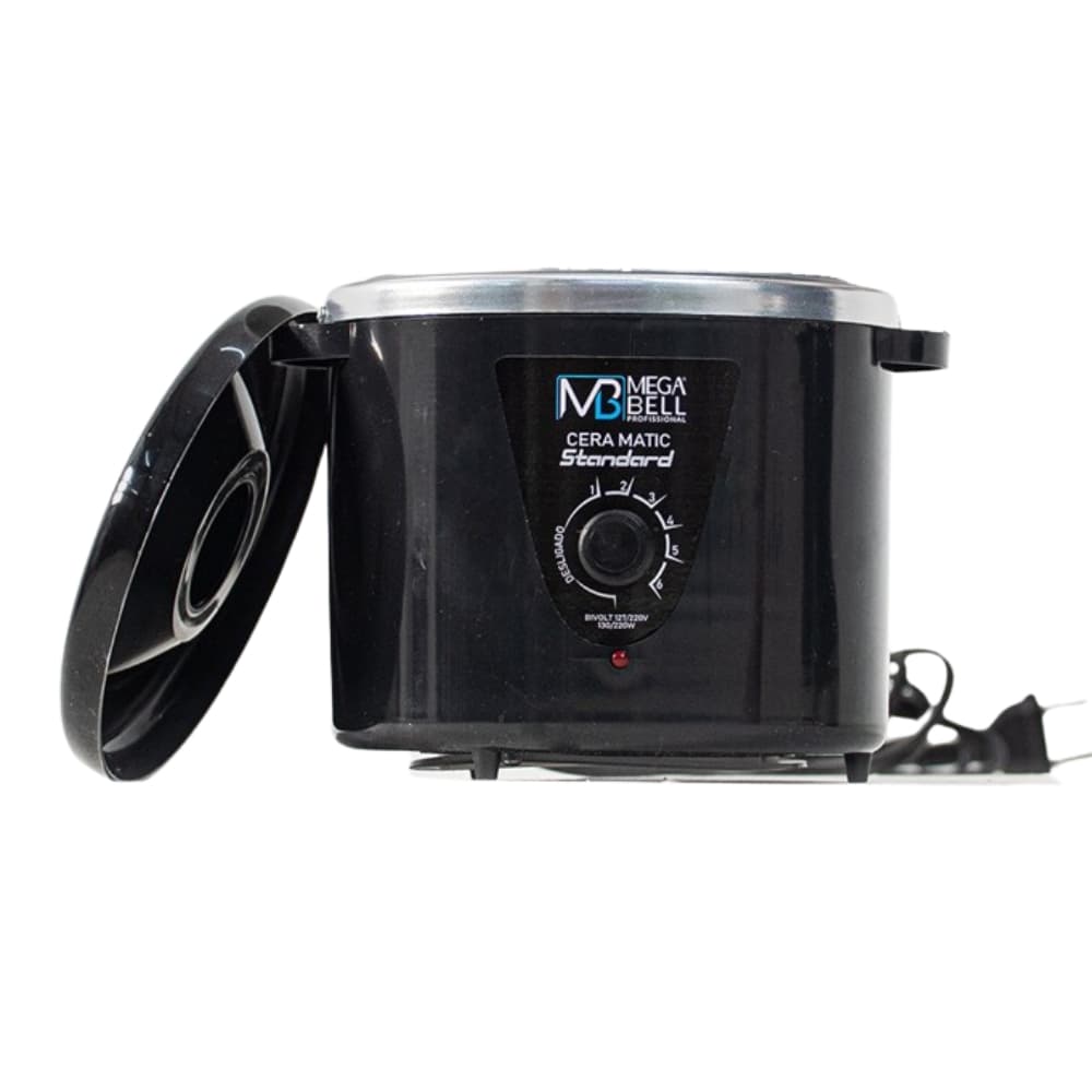 Panela Termocera para depilação Standard 700g Bivolt Sem Refil Preta (7177 MB)