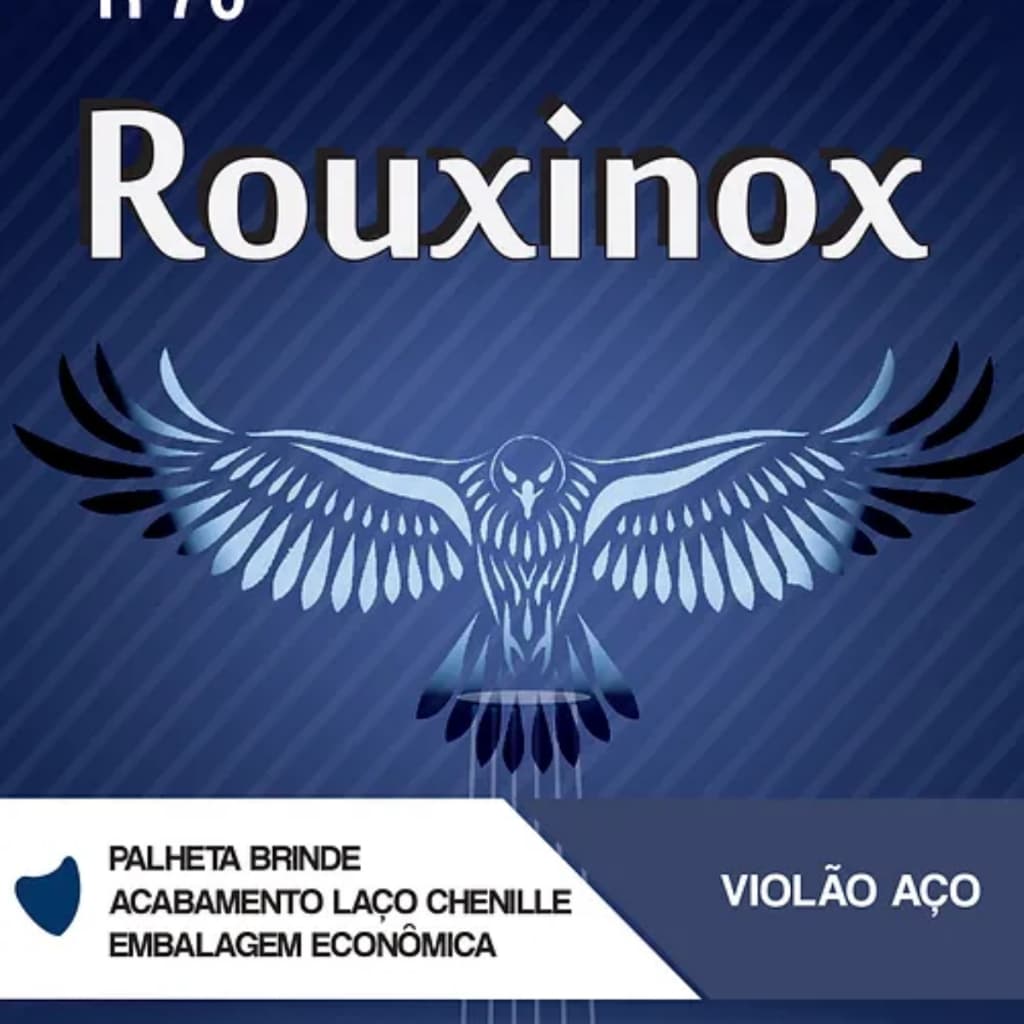 ENCORDOAMENTO ROUXINOL R70 VIOLÃO DE AÇO C/CHENILLE 011 + PALHETA