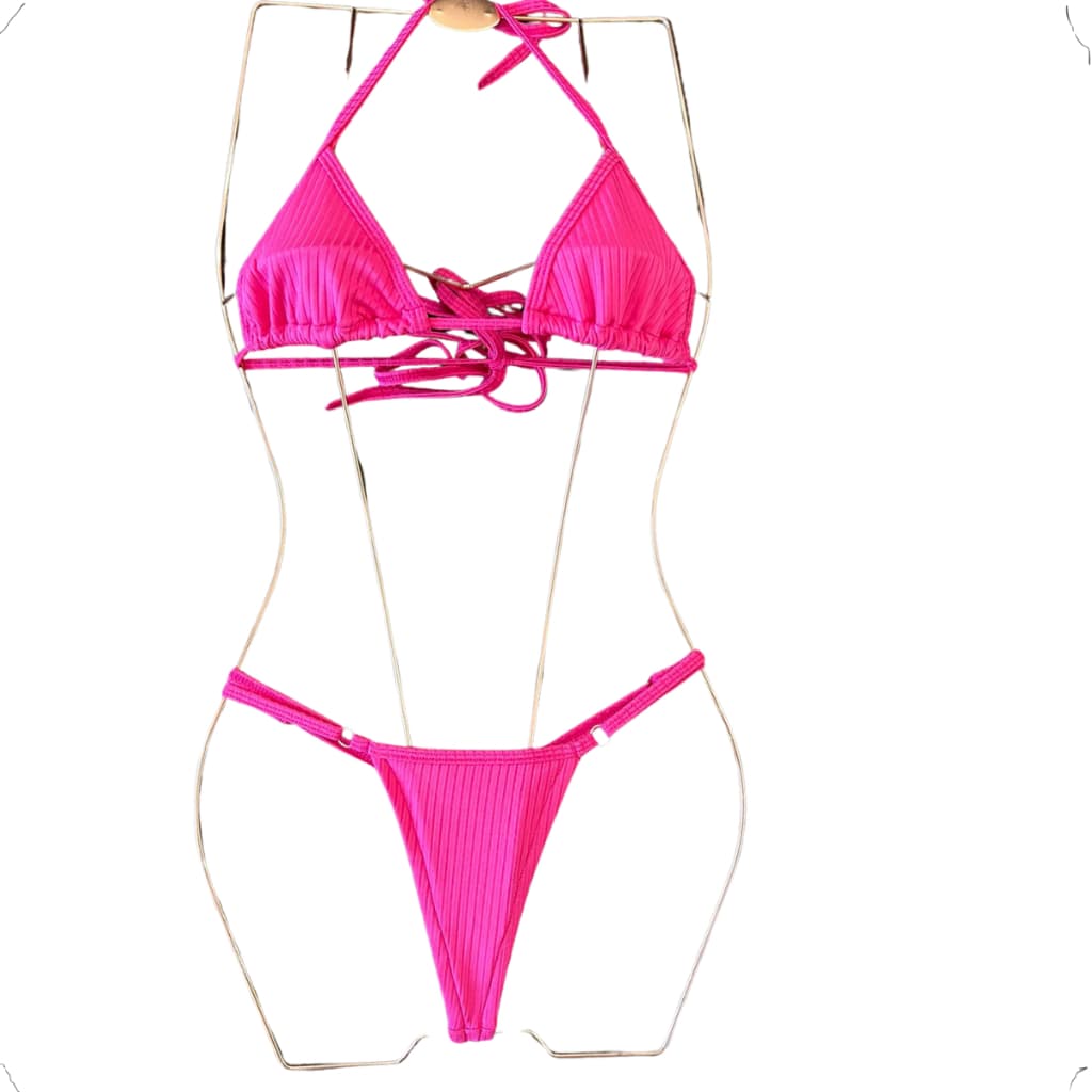 Biquini Feminino Fita Canelado Para Marquinha Cortininha