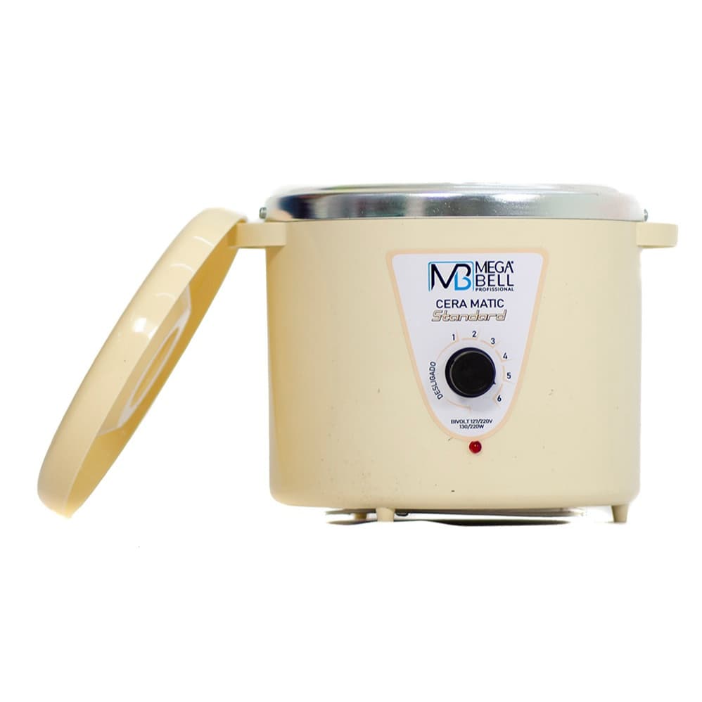 Panela Termocera Para Depilação Standard 700g Bivolt Sem Refil Bege (7213 MB)