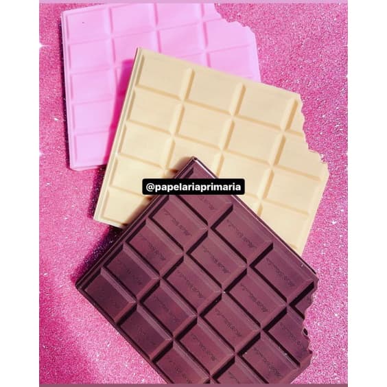 Bloquinho anotacao chocolate caderninho com cheiro de chocolate