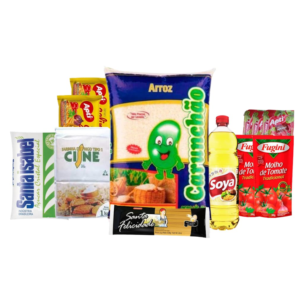 Cesta Básica Familiar 5kg 12 Itens Essenciais Para Doação Pronta Entrega