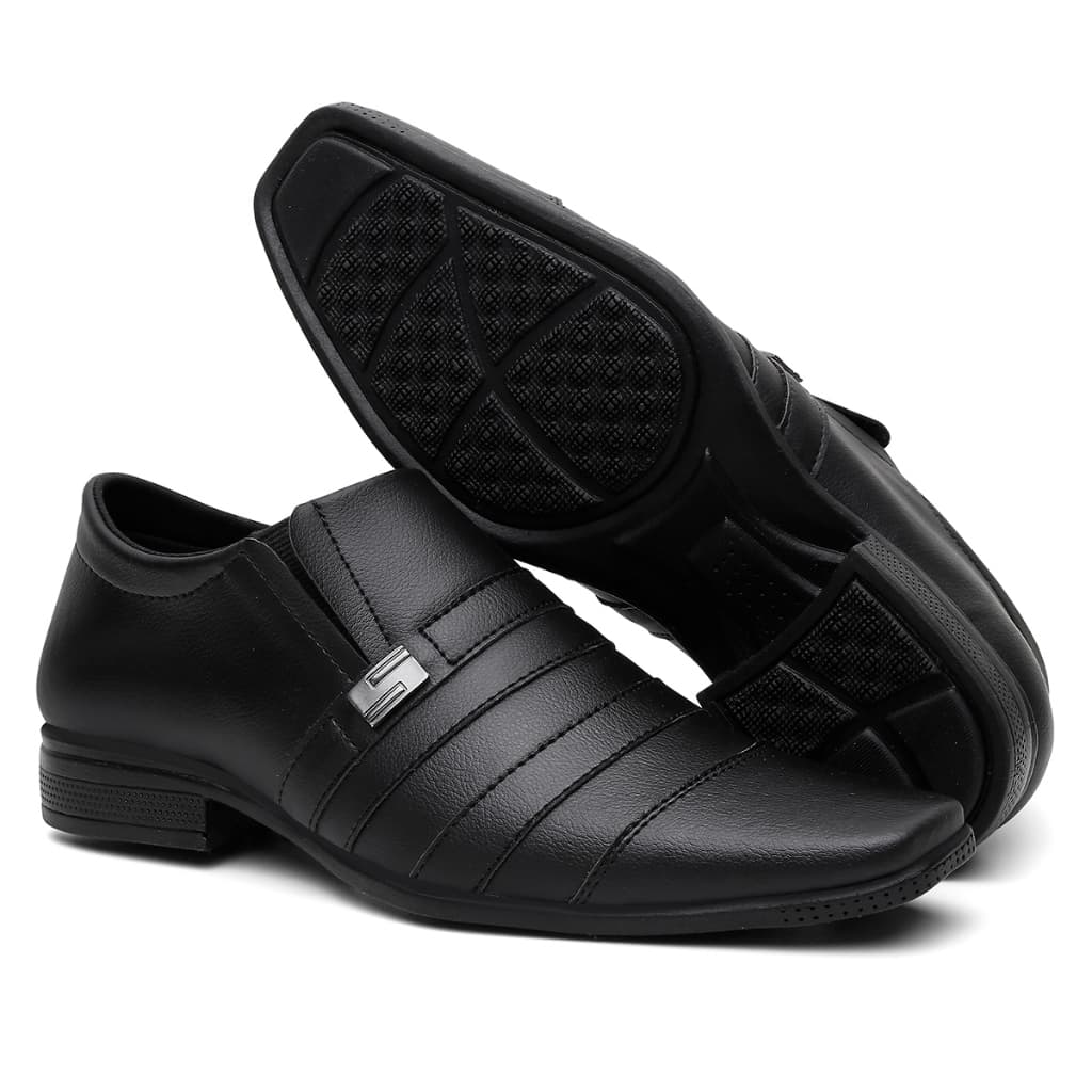 Sapato Social Masculino Preto Confortavel Para o dia dia