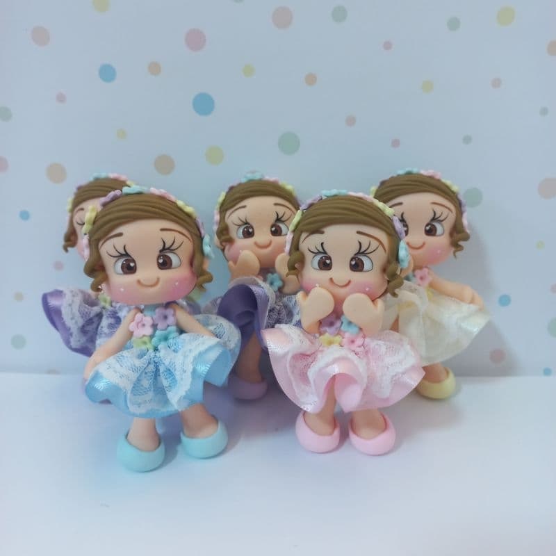 5 apliques meninas em pé Jardim Encantado Envio 15 dias úteis.