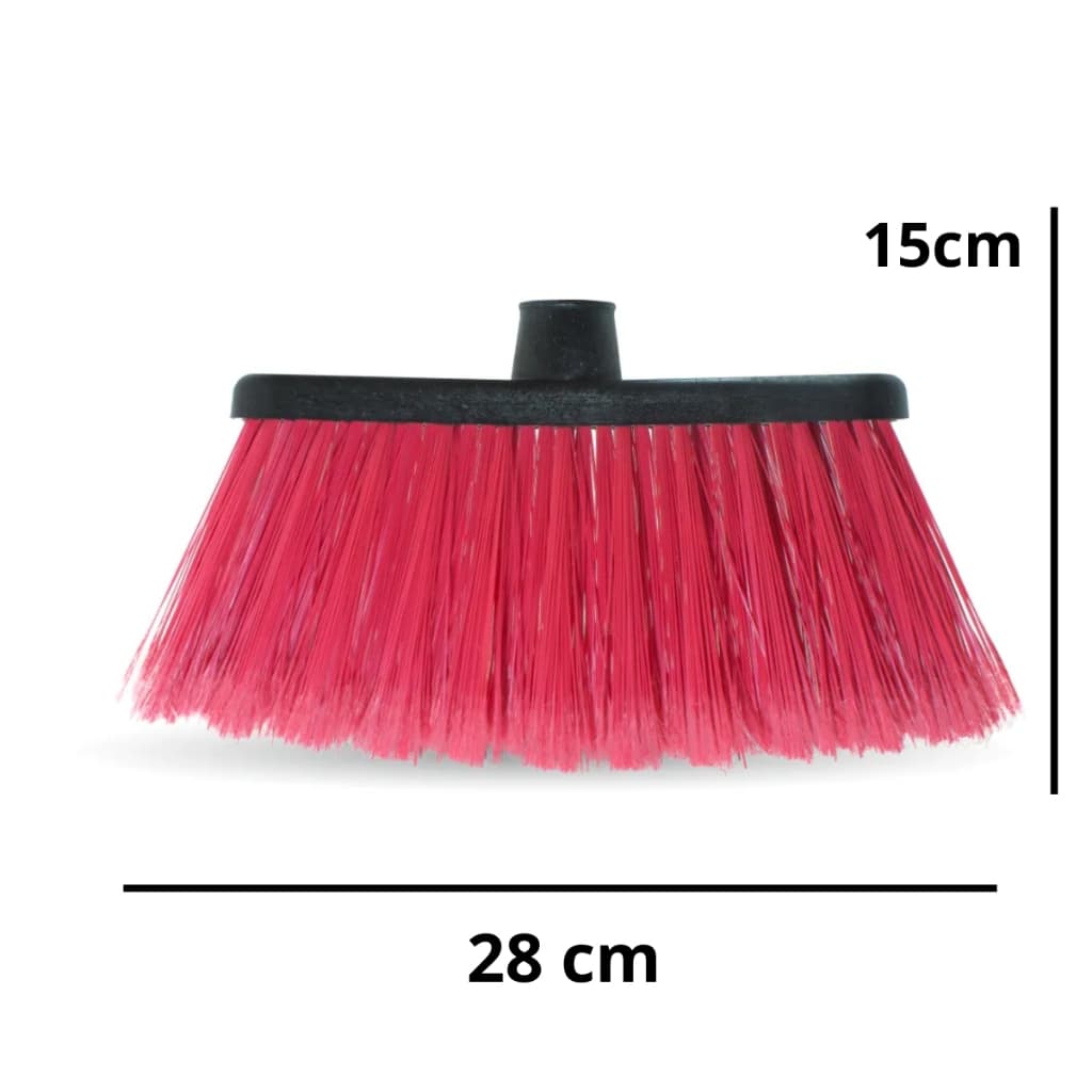 Kit 3 Vassouras 28 cm Siena/Noviça Top Cores Variadas Ideal para Revenda Sem Cabo