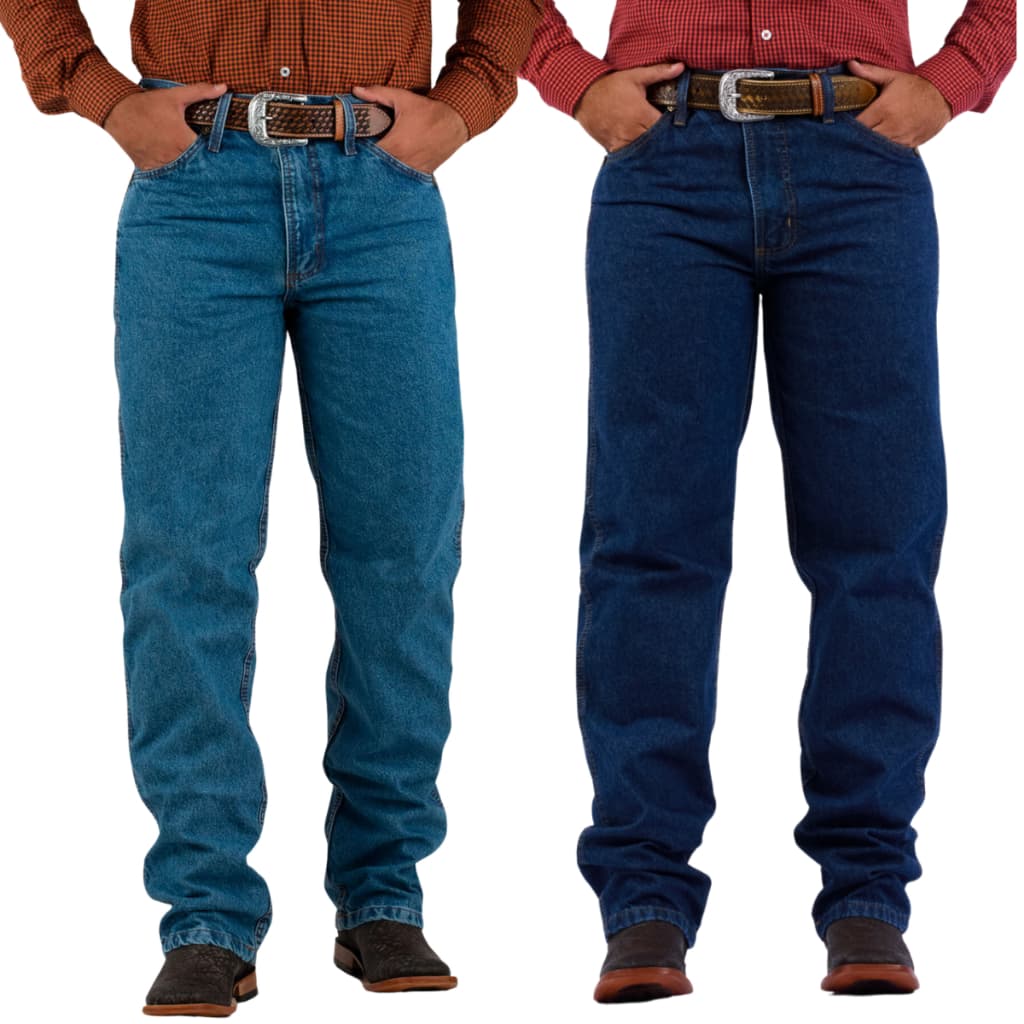 Kit 2 Calças Jeans Masculina Calamari Gold Country 100% Algodão Cowboy