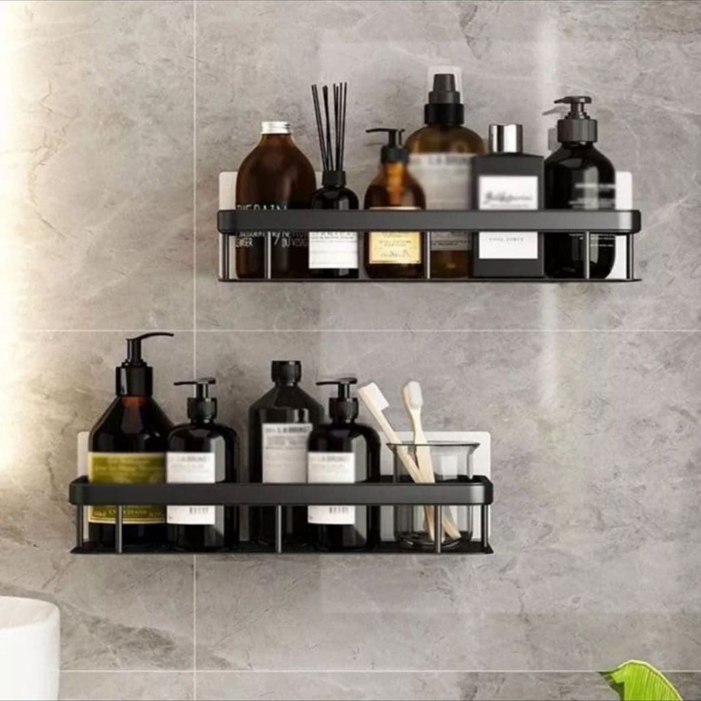 Suporte Para Shampoo Para Uso No Banheiro Na Parede De Alumínio Suporte