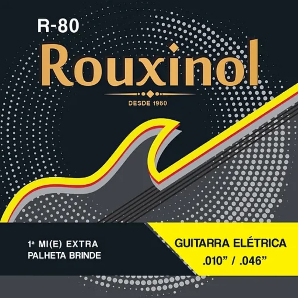 ENCORDOAMENTO ROUXINOL PARA GUITARRA R80 010 LEVE