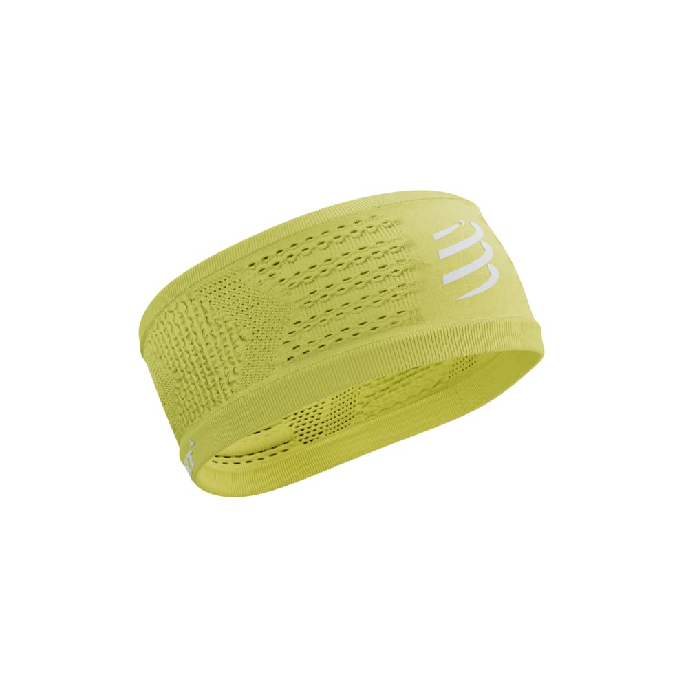 Faixa de Cabeça - Headband Amarelo Fluo - corrida cabelo ultralight respirável performance ciclismo