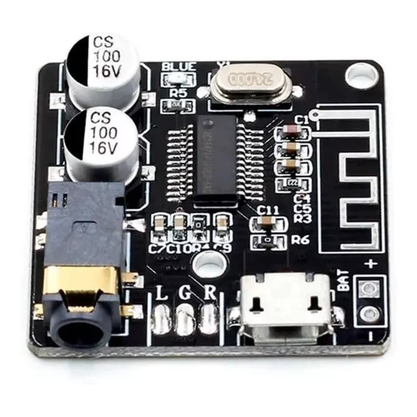 Mini Modulo Placa Receptor Bluetooth 5.0 Áudio Mp3 Som Envio imediato para todo Br