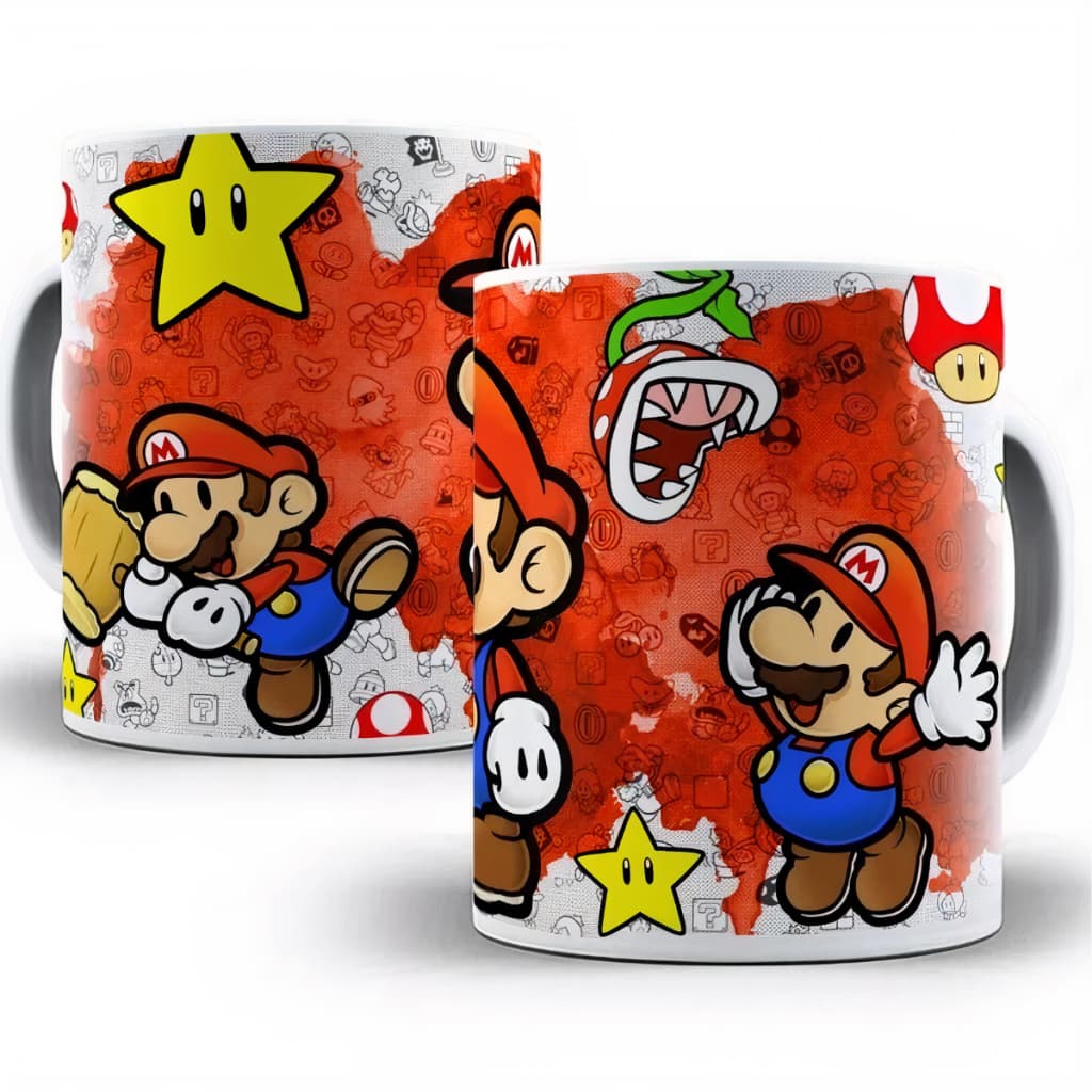 Caneca Personalizada Mario Personagens