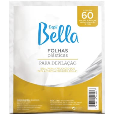 Folhas Plásticas para Depilação a Frio Depil Bella 60 folhas