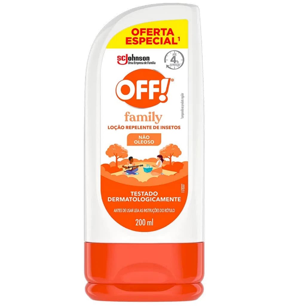 OFF! Family Repelente de Mosquitos e Insetos Proteção por até 4hs 200ml