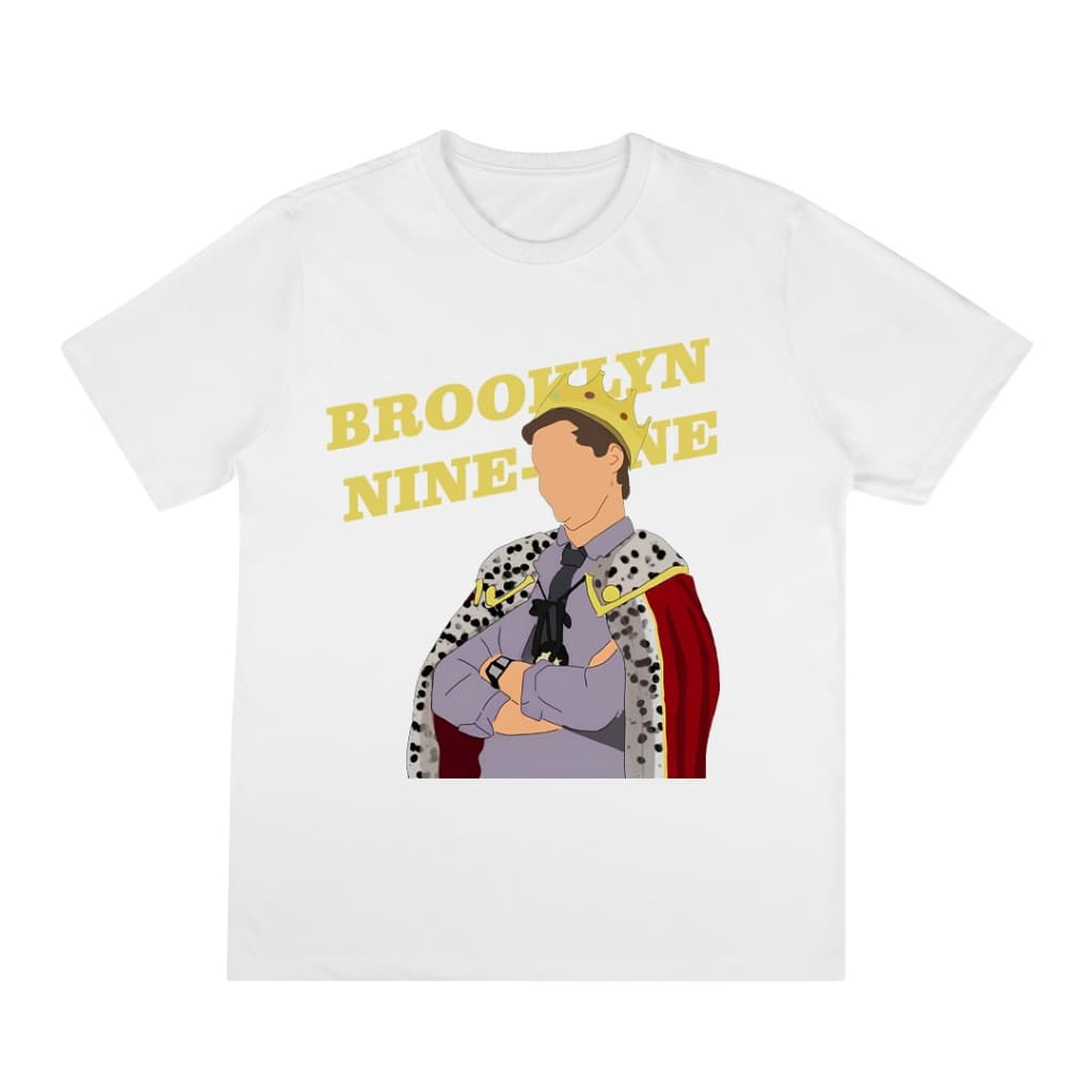 Brooklyn nine nine Série Jake Peralta Camiseta Básica Masculina Feminina 100% Algodão Fio 30.1 Penteado Streetwear
