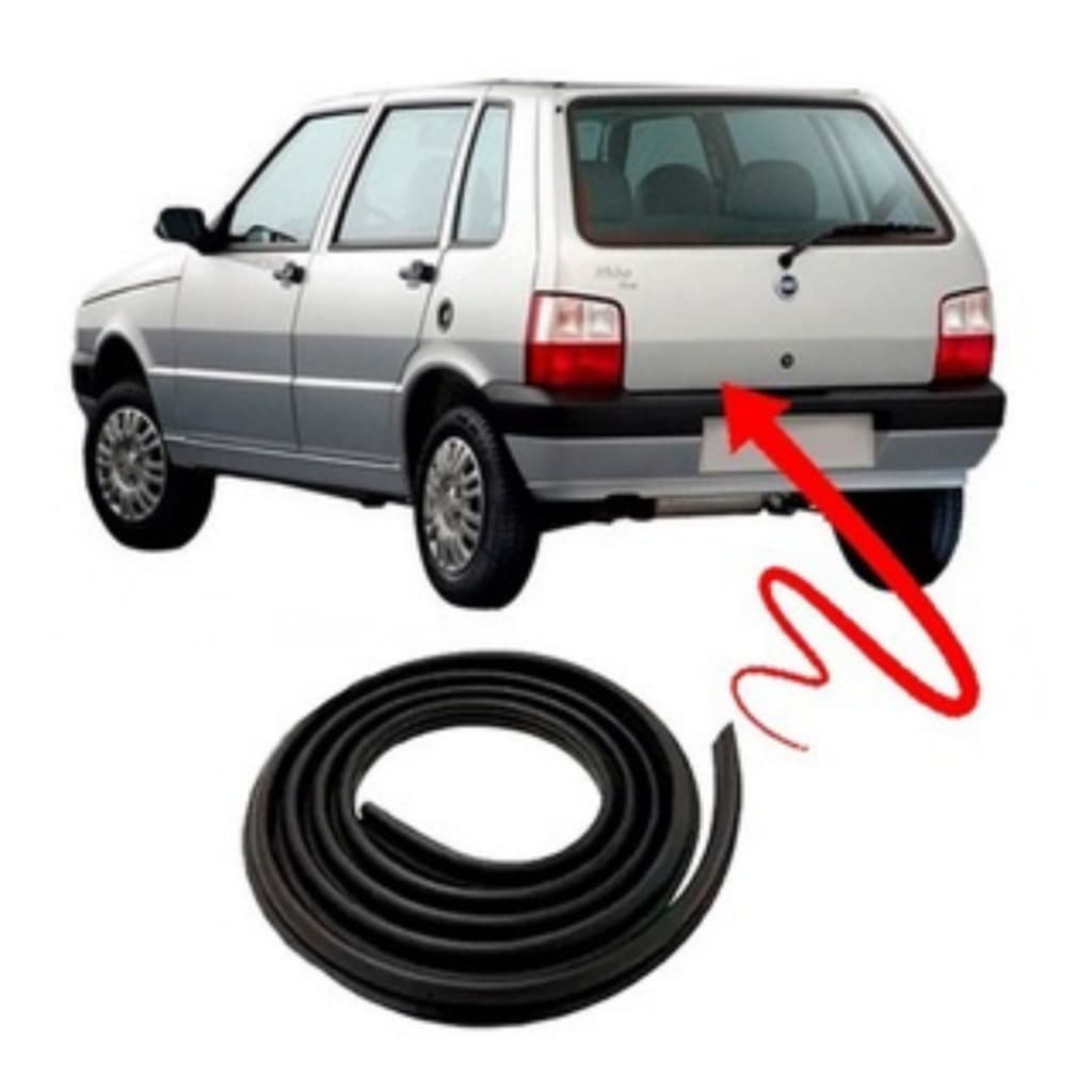 Borracha Vedação Porta Malas Uno Mille Premio Elba 1991 a 2013