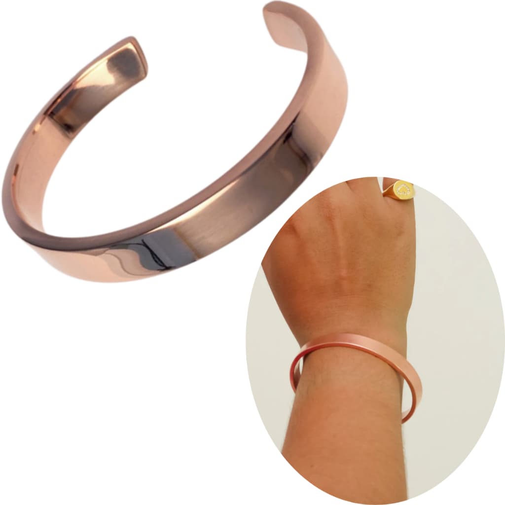 Pulseira de cobre puro feminina vintage luxo