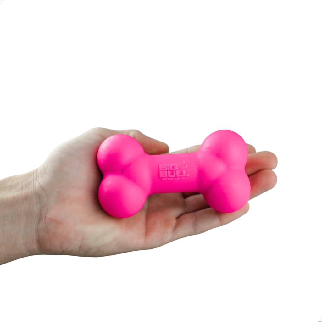 Brinquedo Cachorro Ossinho Pet Interativo Resistente Osso Borracha Maciça Porte Pequeno Big Bull Pet