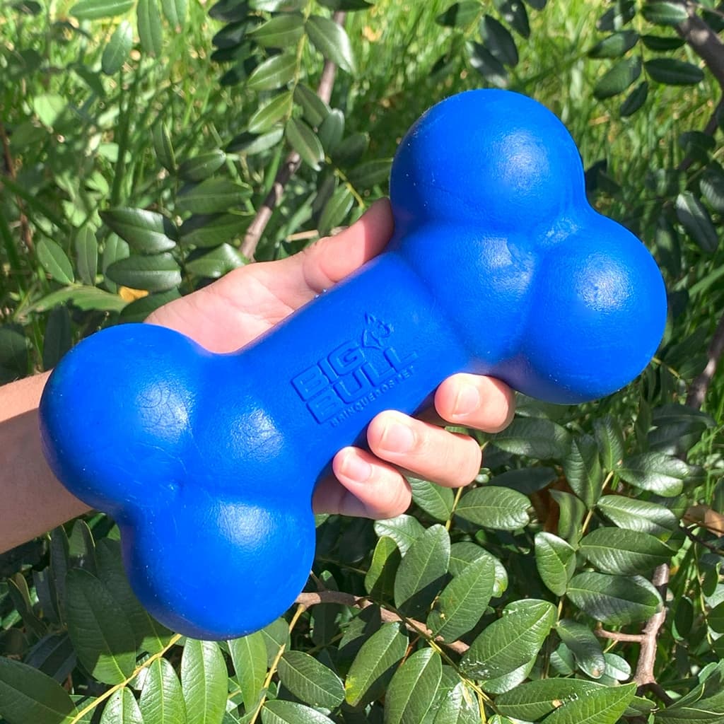 Brinquedo Cachorro Grande Osso Pitbull Rottweiler Pet Interativo Ossinho Borracha Maciça BigBull Pet