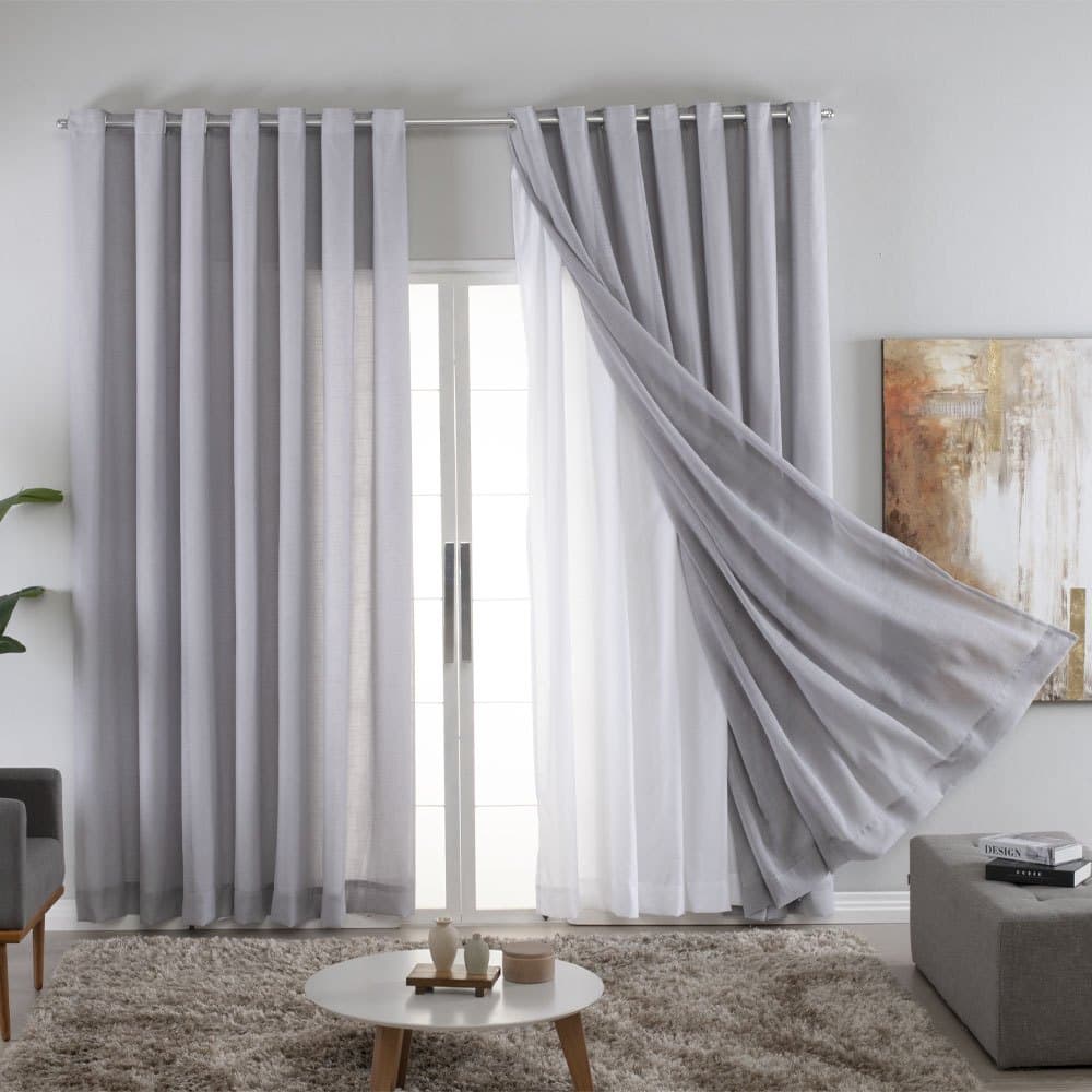 Cortina Gaze Linho 6 metros grande Com Forro Microfibra  3m 4m 5m Janela Quarto Sala casa blecaute