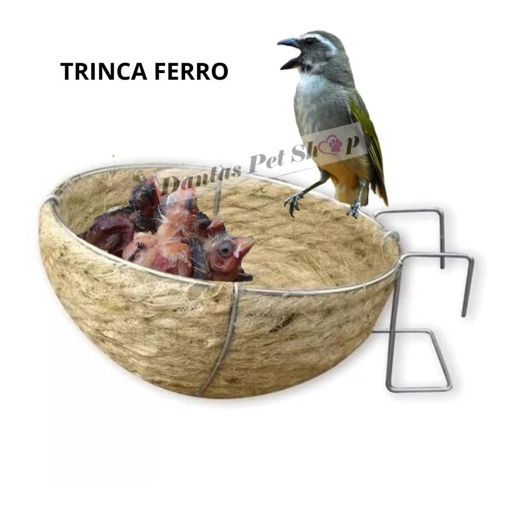 Ninho Juta Para Trinca Ferro Pássaros Tamanho 12,5cm x 5,5cm  Promoção
