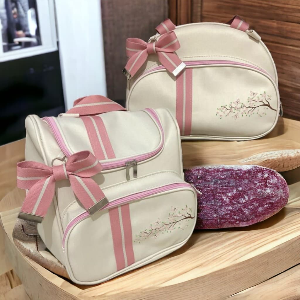 Bolsa Maternidade Kit 2 Peças Mochila 2 Em 1 Conjunto Mamãe e Bebê Bolsas Mala
