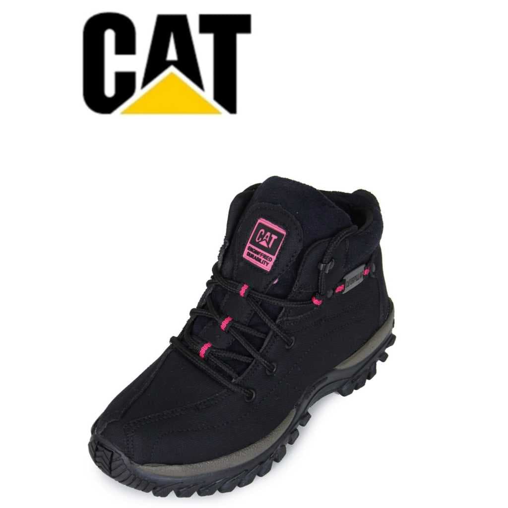 Botinha Coturno Trilha Feminina Caterpillar Original Lona Reforçada