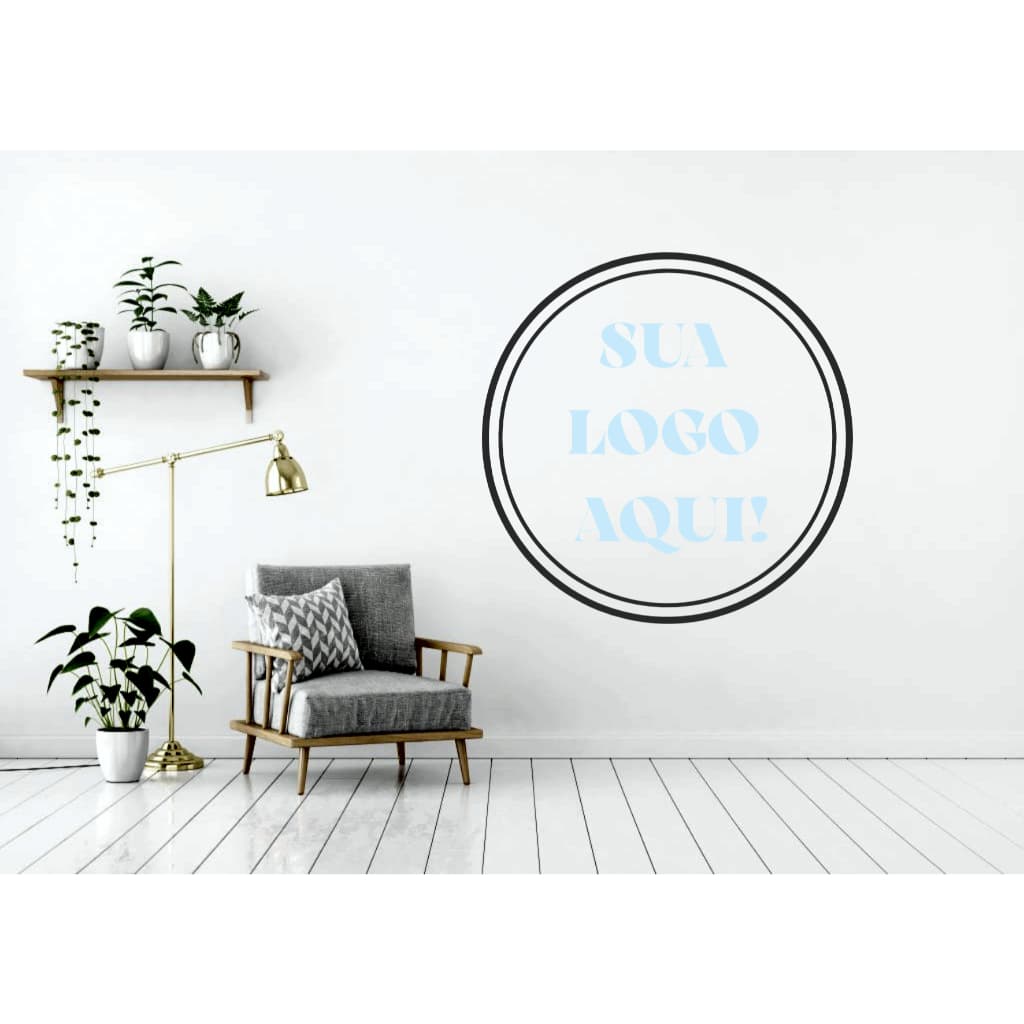 Adesivo de Parede Decorativo Personalizado Sua logo Studio  Beleza Designer Make Nail Lash Designer
