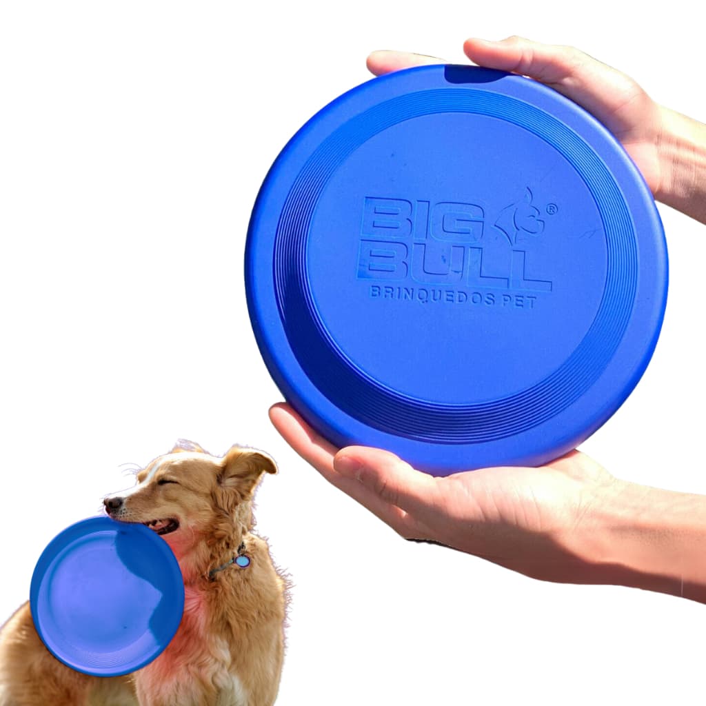 Brinquedo Cachorro Resistente Frisbee Pet Interativo Disco Aerodinâmico Porte Grande Big Bull Pet