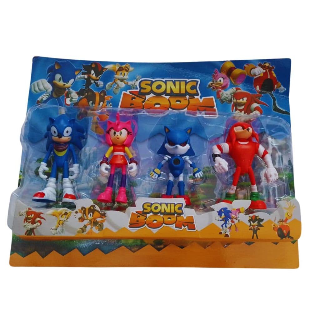 Kit Sonic Cartelado Com 4 Bonecos 12 Cm