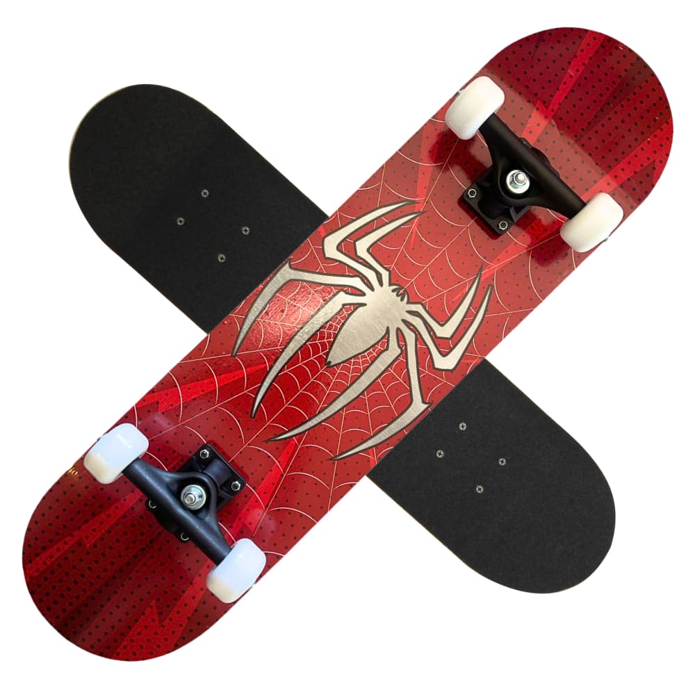 Skate Infantil HOMEM ARANHA Spider man completo montado aguenta 70kg