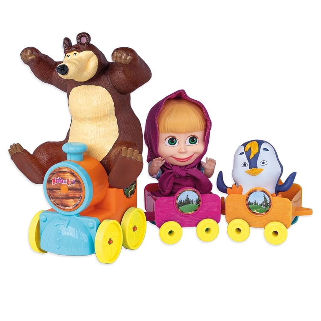 Trenzinho Da Masha E O Urso Boneca Masha Urso Cotiplas Brinquedos