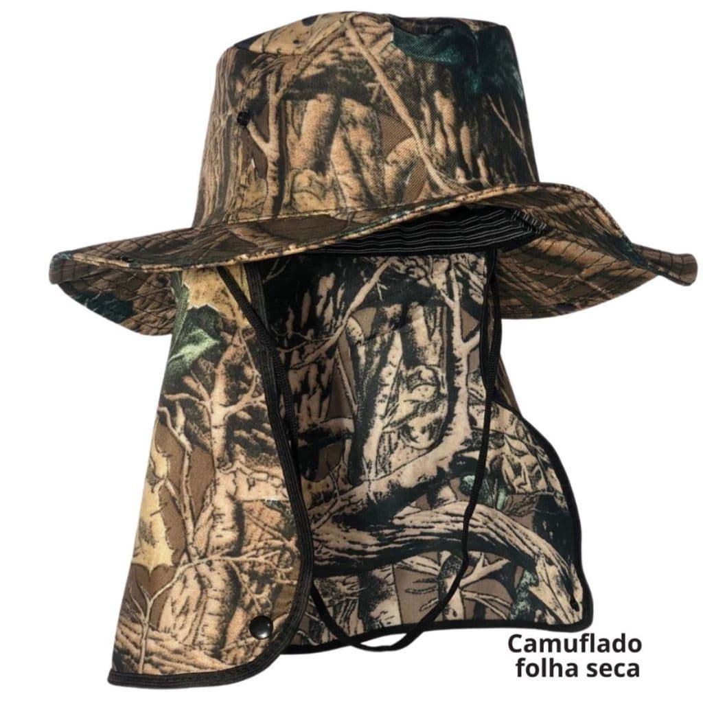 Chapéu Pescador Australiano Boné Pesca Proteção Pescoço Sol  Camping Proteção Nuca Pescoço