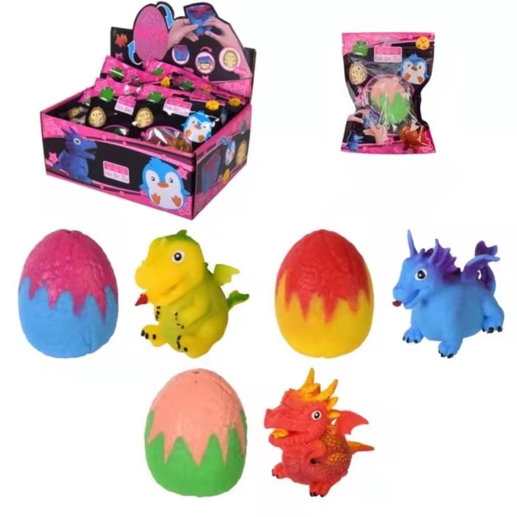 Desenho ovo de dinossauro brinquedo squeeze para aliviar a descompressão e artefato de descompressão de ventilação